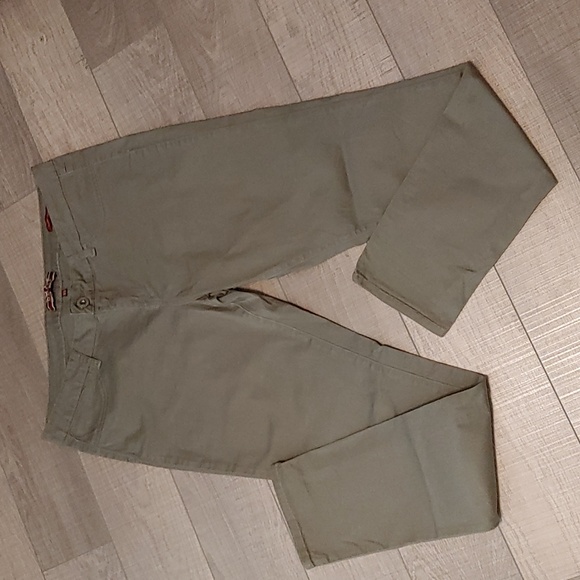 Makers of True Originals US 33 Super Skinny Low Rise Army Green Stretchy Pants - Picture 1 of 11